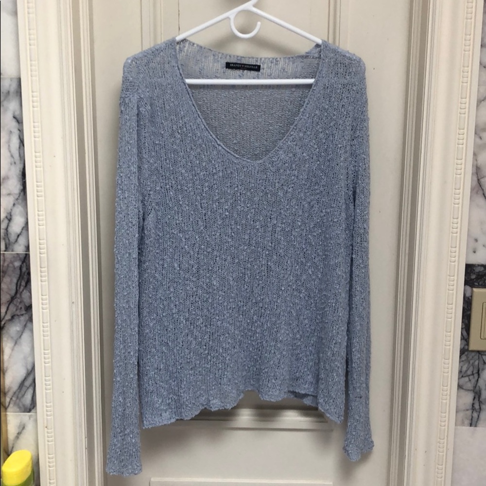 Brandy Melville Light Sweater In Baby Blue